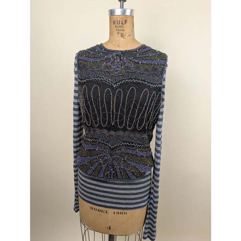 1980's/1990's silk sequinned top